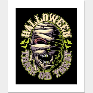 Halloween - Mummy Illustration Posters and Art